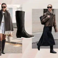 Botas tendencia: modelos altos de cuero y estilo motero, perfectos para looks urbanos y chic.