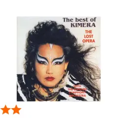 Kimera, cantante, luce un maquillaje dramático en la portada de "The best of KIMERA: The Lost Opera".