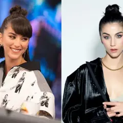 Claudia Salas sonríe en un lado y posa con elegancia en el otro, mostrando su estilo único.