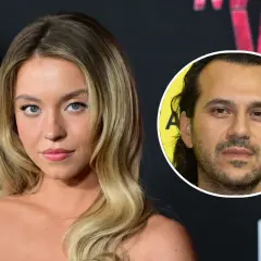 Sydney Sweeney y Jonathan Davino en un evento.