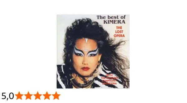Kimera, cantante, luce un maquillaje dramático en la portada de "The best of KIMERA: The Lost Opera".