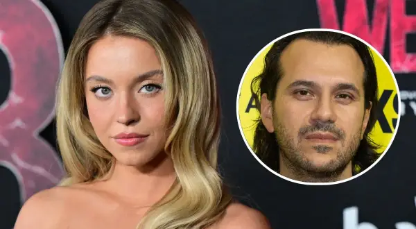 Sydney Sweeney y Jonathan Davino en un evento.