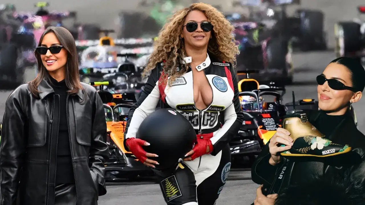Rebecca Donaldson y otras mujeres posan con trajes de carreras y zapatillas de edición limitada, listas para la pista.