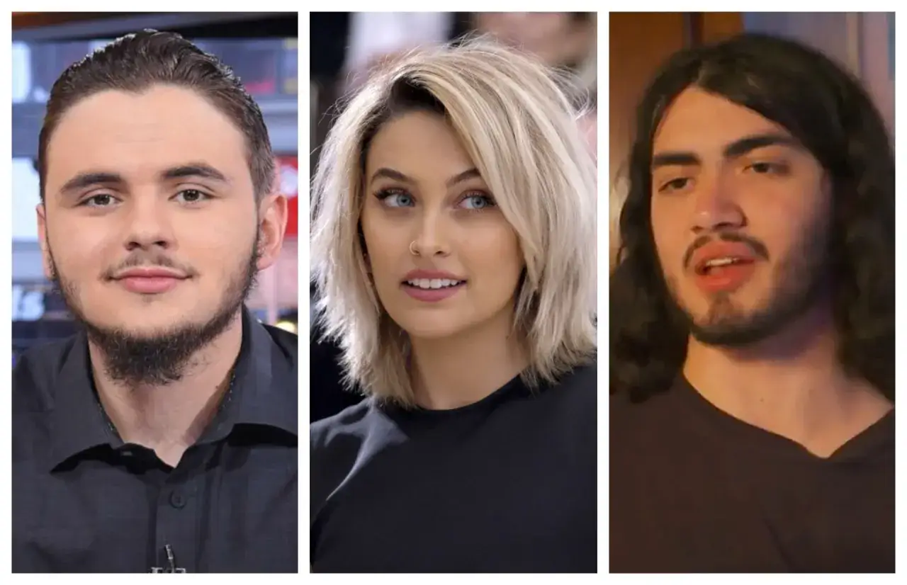 Los hijos de Michael Jackson: Prince, Paris y Blanket (Bigi) posan juntos.