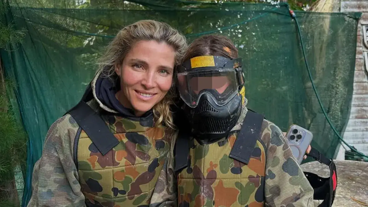 Elsa Pataky y su hija, listas para la acci&oacute;n en paintball. &iexcl;Aventura familiar!