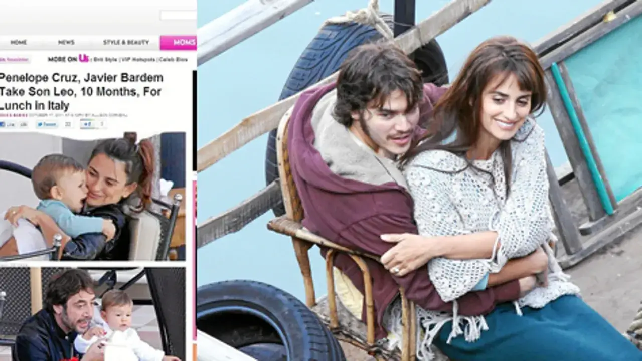 Pen&eacute;lope Cruz y Javier Bardem, padres de sus hijos, disfrutan de un momento familiar.