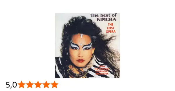 Kimera, cantante, luce un maquillaje dramático en la portada de "The best of KIMERA: The Lost Opera".